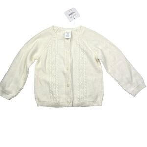 NWT Gymboree Cream Knit Cardigan Sweater